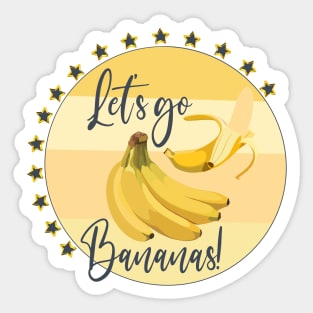 Go Bananas Sticker